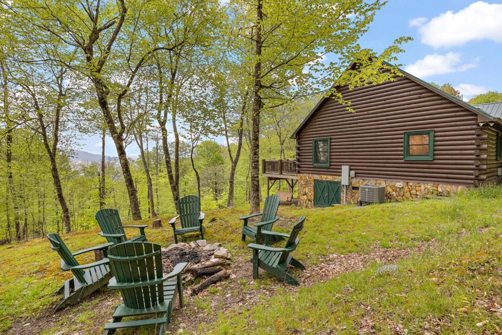 Lucky Bear Cabin Banner Elk Exterior foto